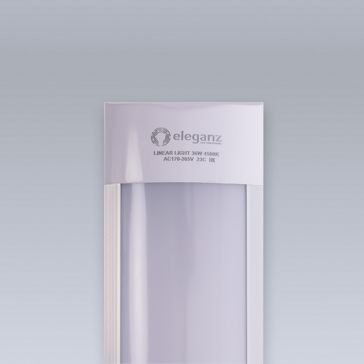 Линейные светодиодные светильники Светильник ELEGANZ линейный-панель 36W 4500К 1200*75*25мм 220V IP40 9806 