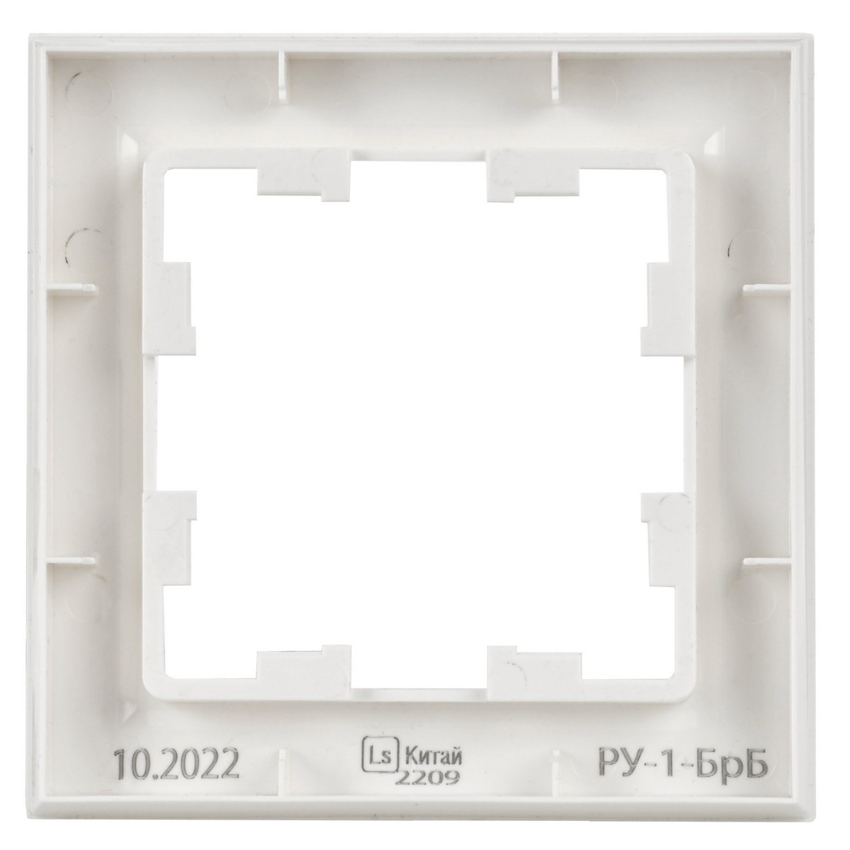 Рамка IEK BRITE 1-местная РУ-1-БрБ белый BR-M12-K01