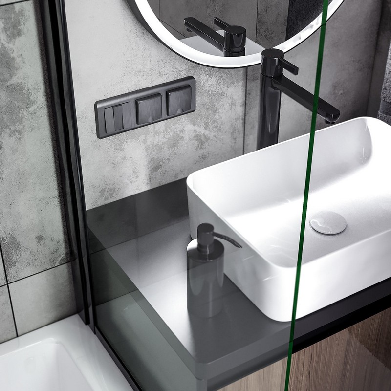 Werkel Графит рифленый механизмы Розетка Werkel влагозащ. с зазем. с защит. крышкой и шторками (графит рифленый) W1171204