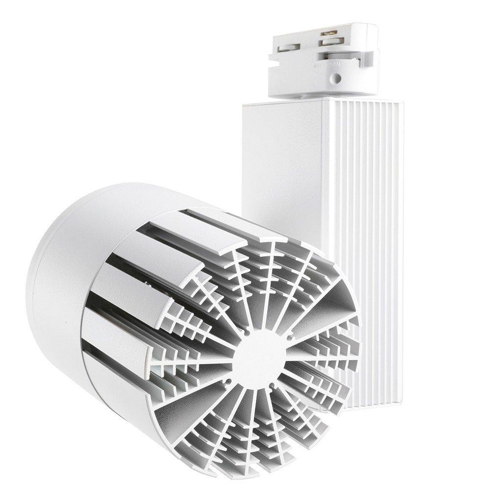 Трековые светодиодные светильники Светодиодный светильник Feron AL105 трековый на шинопровод 30W 4000К белый 35 градусов 29693 