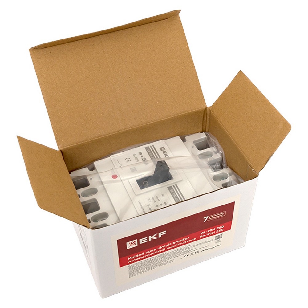 3 полюсные (трехполюсные) Автоматический выключатель EKF PROxima ВА-99М 250/250А 3P 35кА mccb99-250-250m 