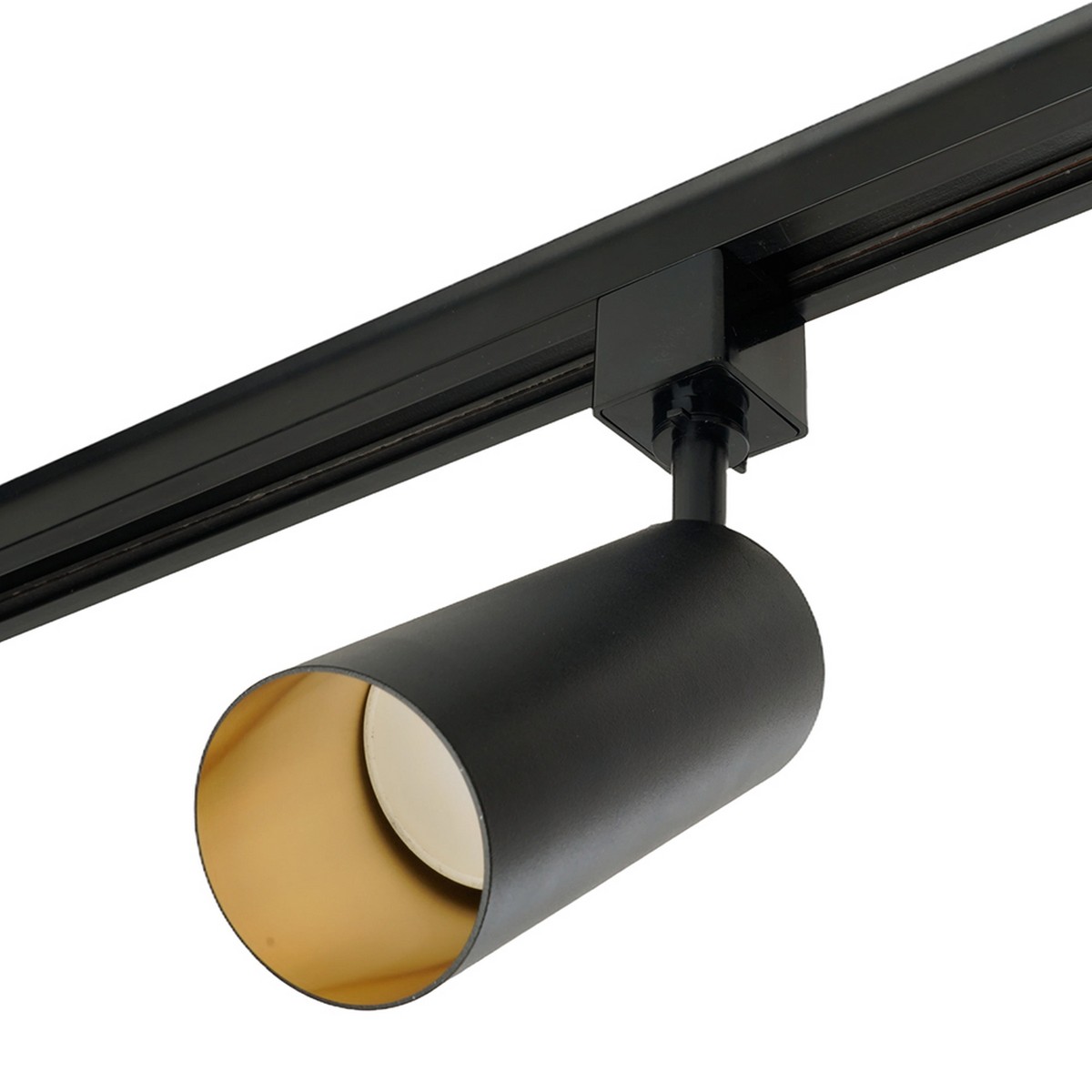 Трековые светодиодные светильники Светильник Feron AL155 трековый под лампу GU10 черный-золото 48715 