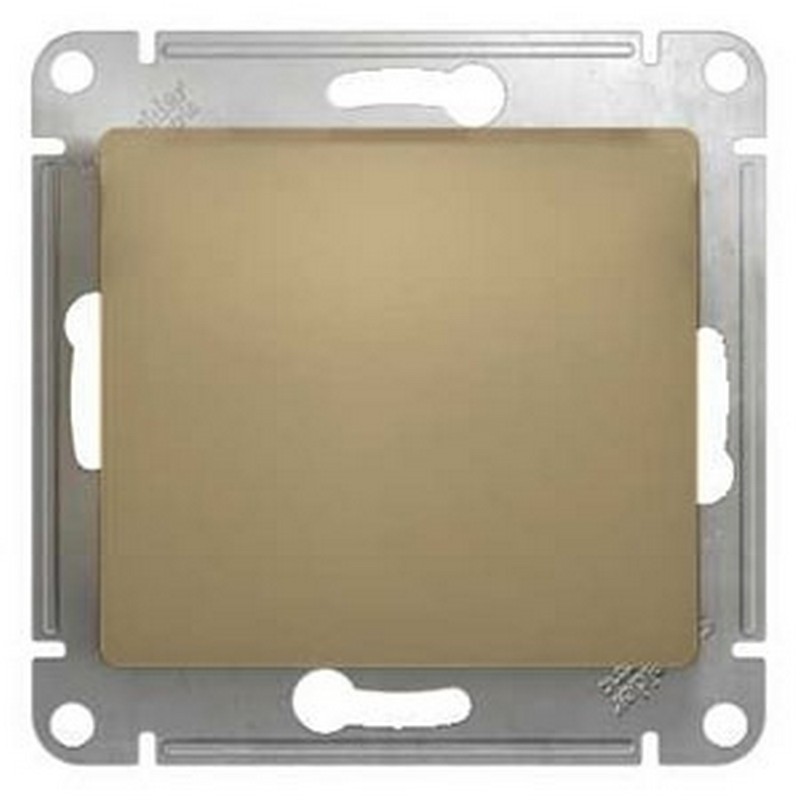 Переключатель Systeme Electric Glossa Титан 1-клавишный, сх.6 GSL000461