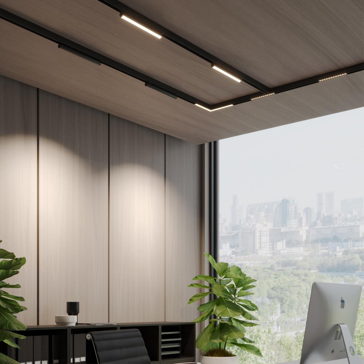 Трековые светодиодные светильники Трековый светодиодный светильник с переключателем цветовой темперетуры NOVOTECH 359952 VECTOR 