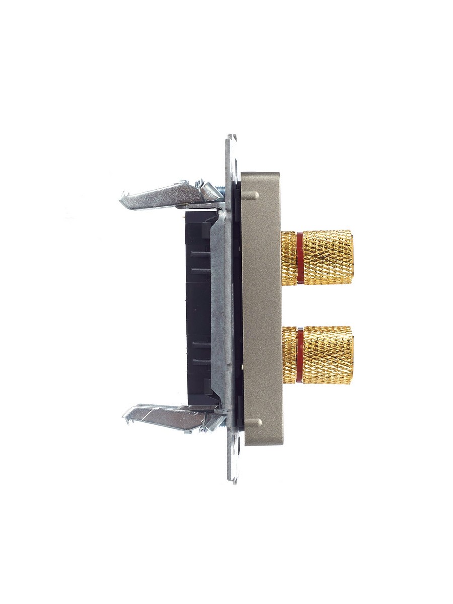 IEK Brite Шампань Аудиорозетка IEK BRITE 4-местная РА10-БрШ шампань BR-S40-K37