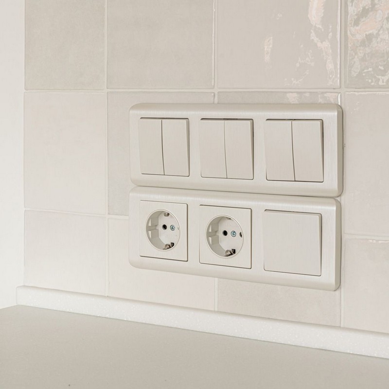 Werkel Перламутр рифленый механизмы Выключатель Werkel двухклавишный проходной перламутровый рифленый W1122013