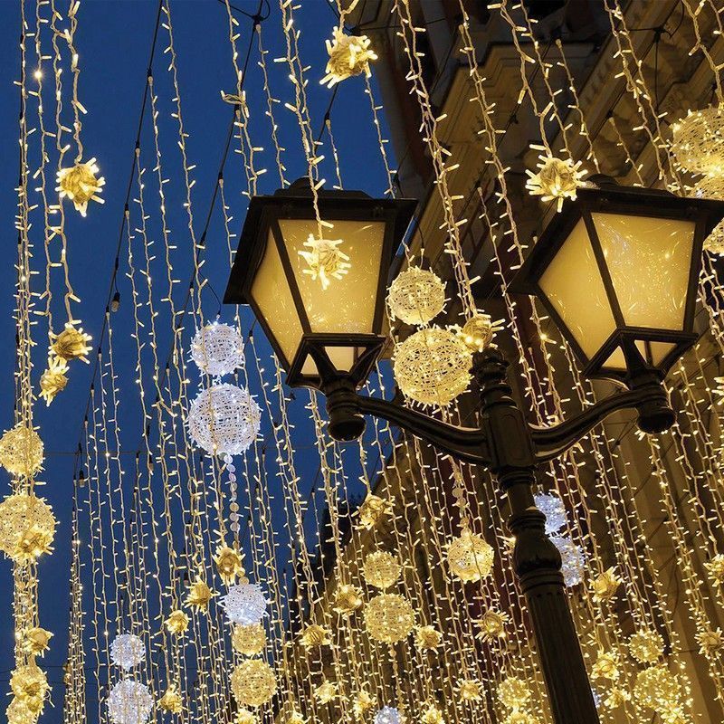 Светодиодная гирлянда Feron CL08 линейная 60м + 3м 230V 2700К 220V эффектом стробов 32320