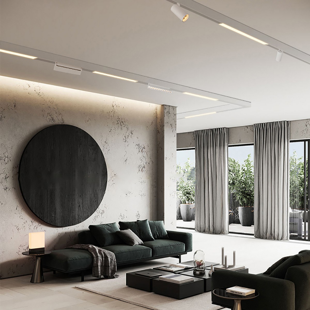 Трековые светодиодные светильники Светильник светодиодный Feron MGN302 трековый магнитный 12W 4000К 110 градусов белый 41937 