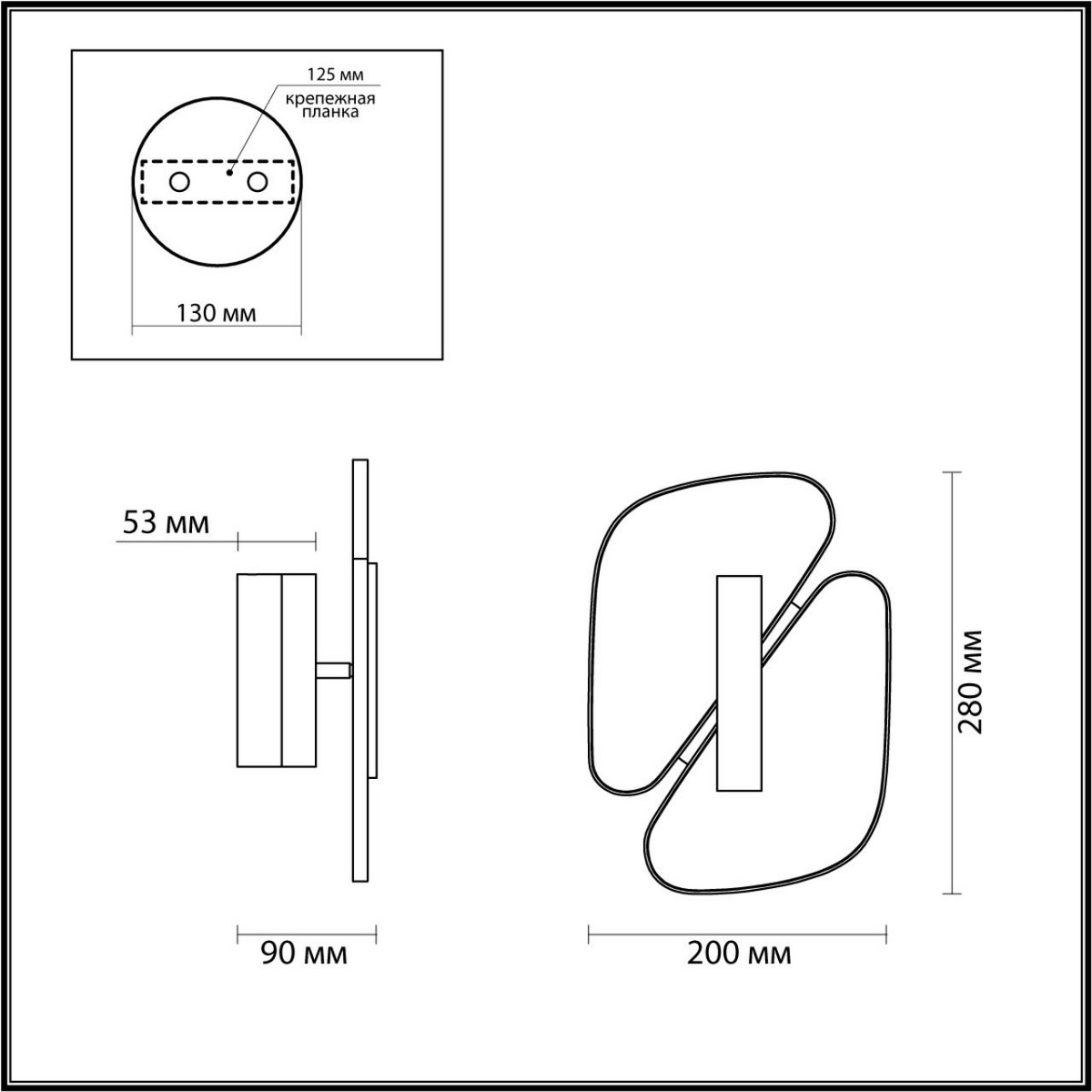 Настенный светильник ODEON LIGHT 6638/10WL CHIARA
