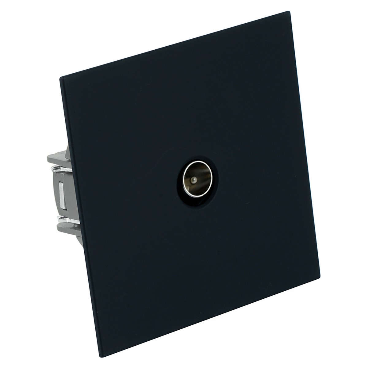 Мия - Розетки и выключатели Stekker Розетка телевизионная 1-местная STEKKER Мия RST00-3108-05 черный бархат 50449