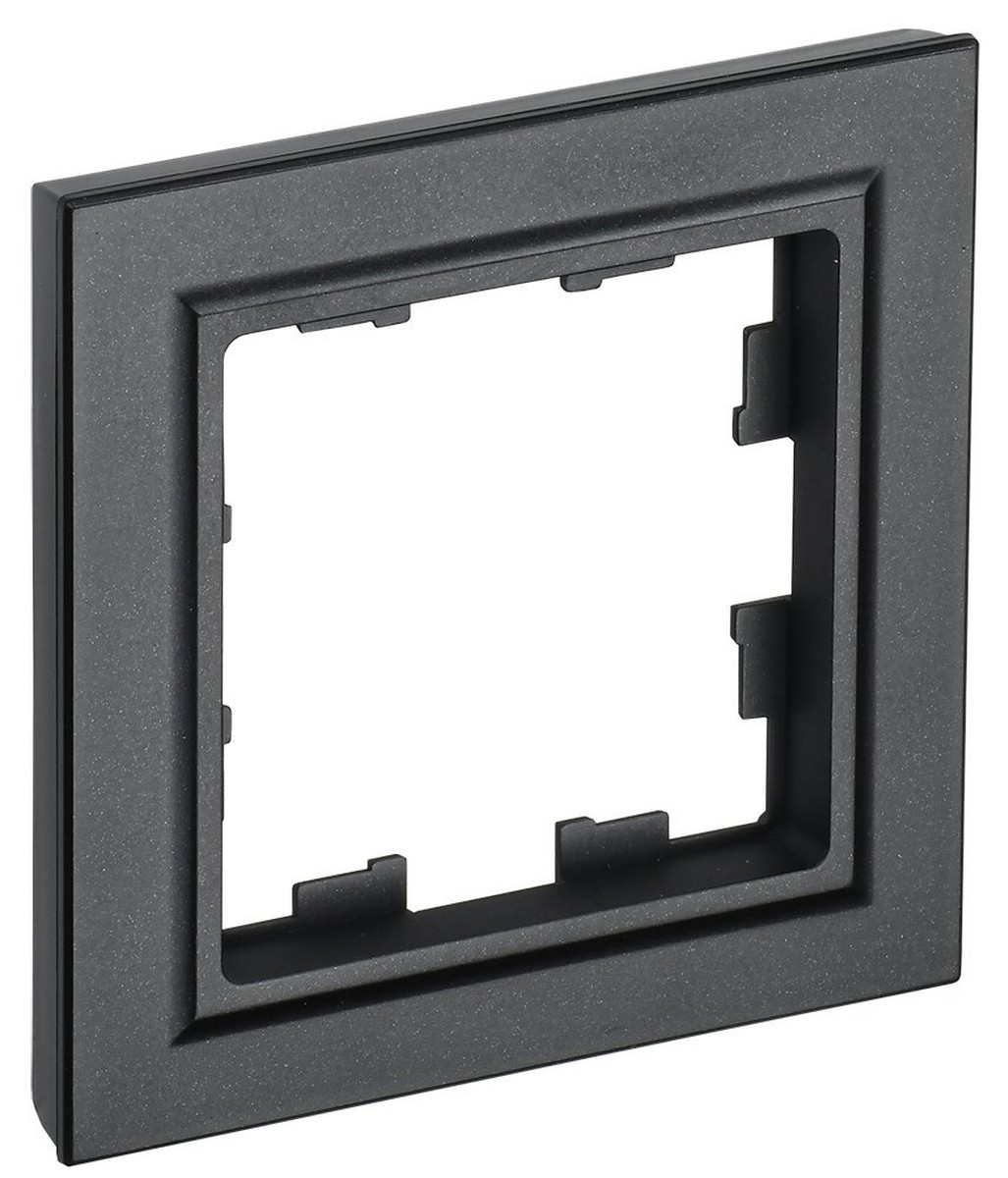 IEK Brite Рамки Рамка IEK BRITE 1-местная РУ-1-БрЧ черный BR-M12-K02
