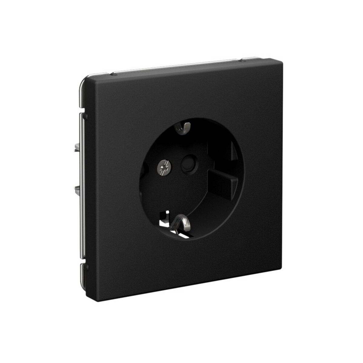 ArtGallery Карбон Розетка SE ArtGallery Карбон с заземлением со шторками, 16А быстрозажим. клем. GAL001045S