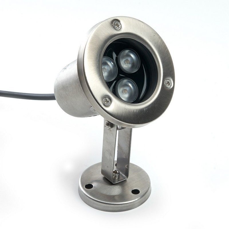 Светодиодные ландшафтные светильники Светодиодный прожектор подводный Feron LL-822 3W AC24V 6400K металлик IP68 48455 