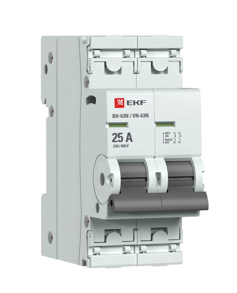 EKF Выключатель нагрузки EKF PROxima 2P 25А ВН-63N S63225 