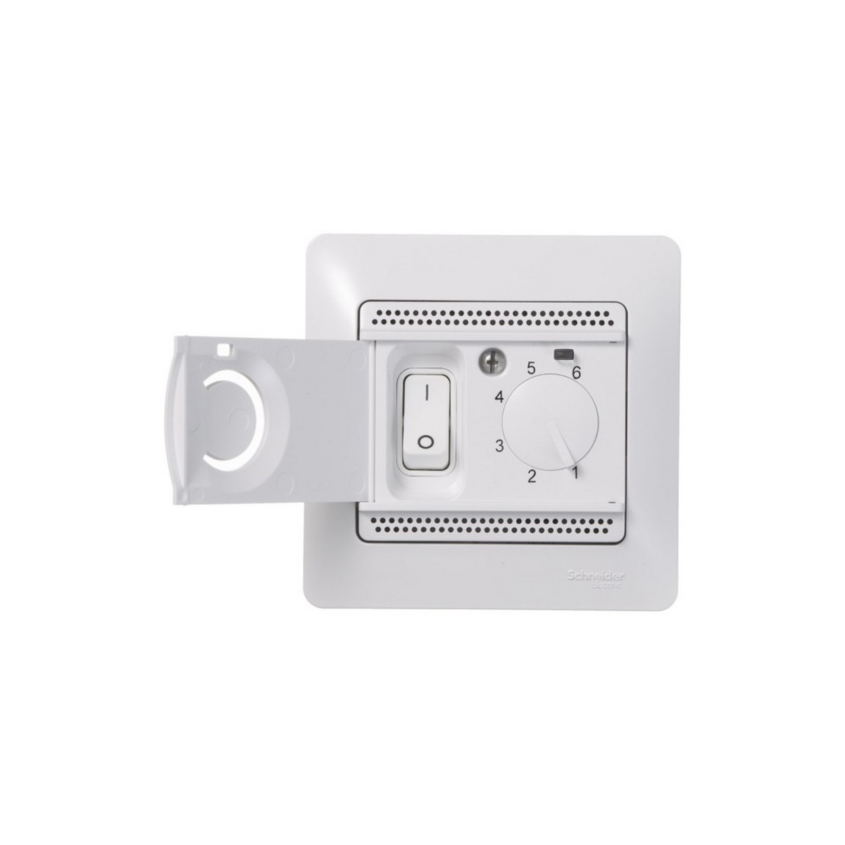 Glossa Белый Термостат Systeme Electric Glossa Белый электронный теплого пола с датчиком, 10A  GSL000138