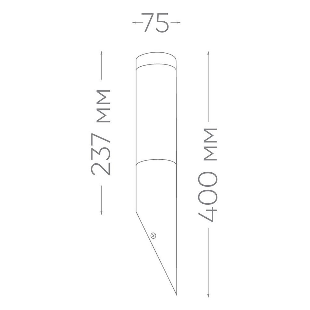 Уличные настенные светильники Светильник уличный Feron DH021 Техно на стену вверх 18W E27 230V серебро 11805 