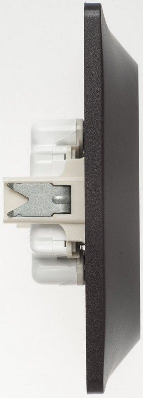 Glossa Шоколад Розетка Systeme Electric Glossa Шоколад двойная без заземления,16А, в сборе GSL000820