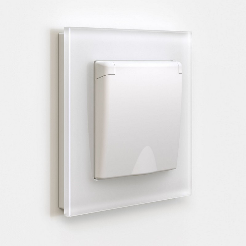 Werkel Белый матовый механизмы Розетка Werkel с заземлением и шторками c крышкой IP44 (БЕЛЫЙ МАТОВЫЙ) W1171261