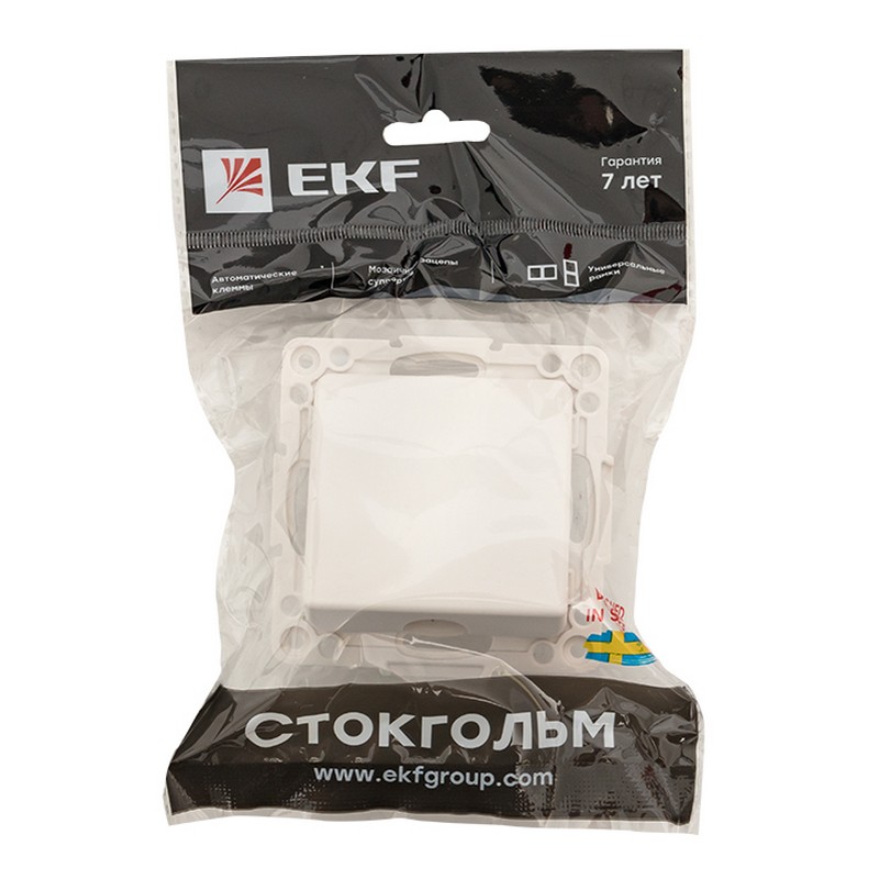 Кабельный вывод EKF PROxima Стокгольм Белый  EYV-CE-10