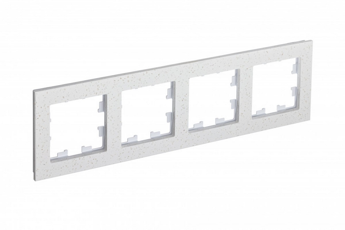 Рамка Systeme Electric AtlasDesign Nature Мрамор крем роял 4-ая ATN343104