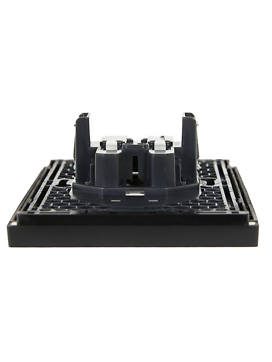 IEK FORTE&PIANO Черный Розетка IEK FORTE&PIANO Черный 2-я б/з безвинтовое крепление 10А FP126