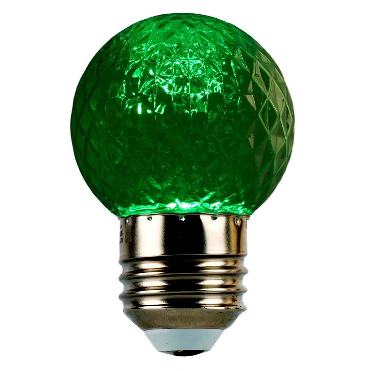 E27 Лампа светодиодная Feron LB-385 Шарик зеленый прозрачный E27 1W 230V 52163 