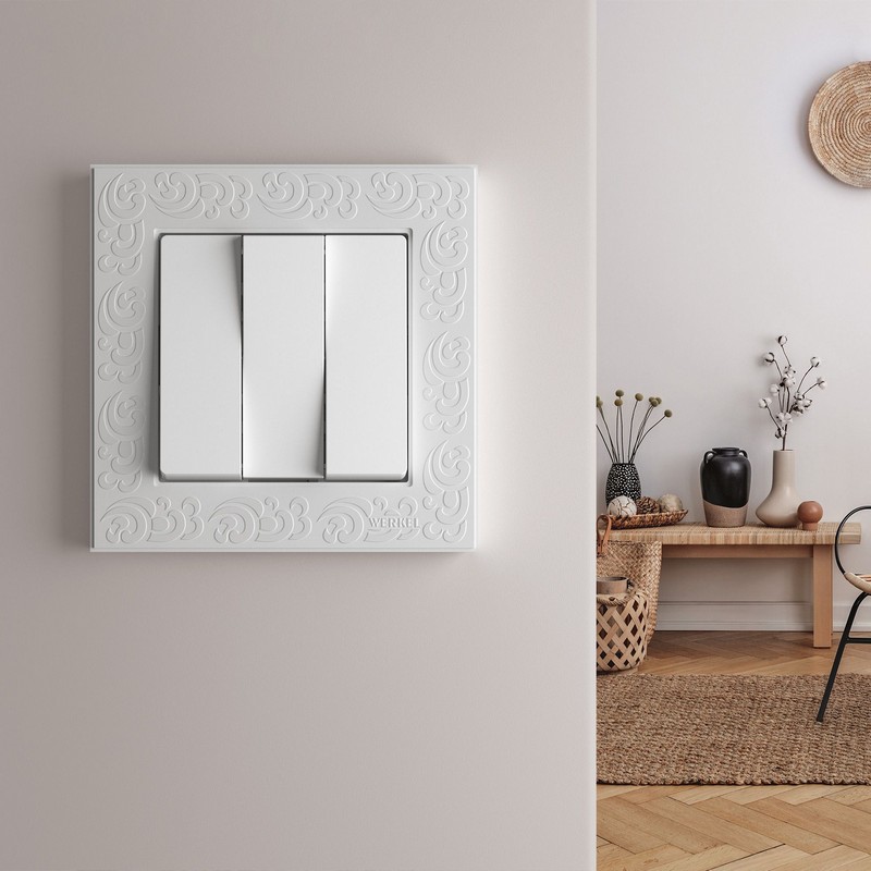 Werkel Белый механизмы Выключатель Werkel трехклавишный  (белый) W1130001