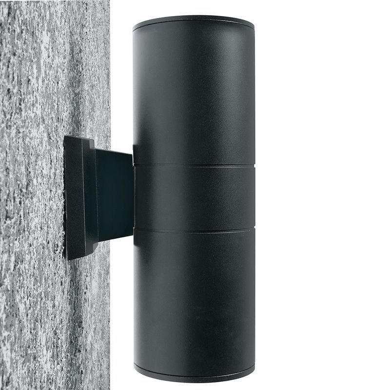 Уличные настенные светильники Светильник уличный светодиодный Feron DH0708 2*15W 2400Lm 3000K черный 11666 