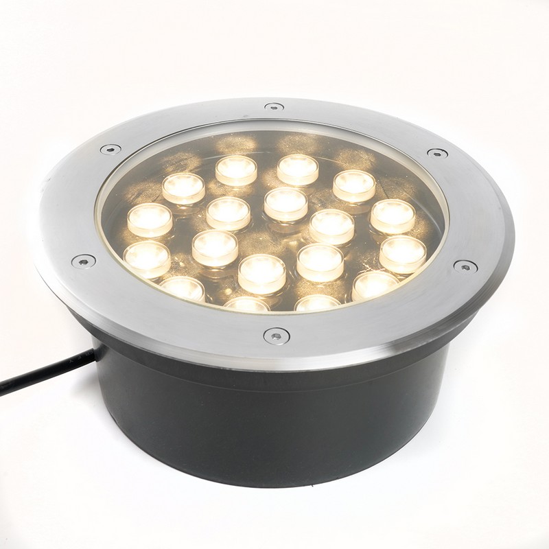 Светодиодный светильник тротуарный (грунтовый) Feron SP2804 20W 12V 3000K IP67 48348