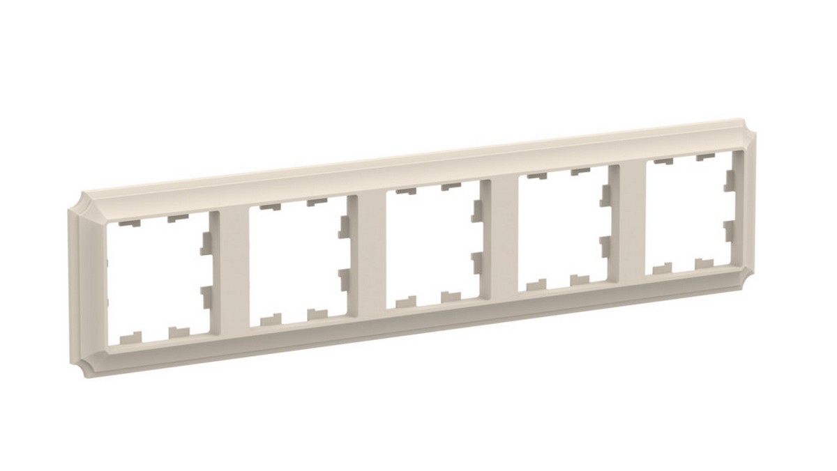 Рамка Systeme Electric AtlasDesign Antique Бежевый 5-ая, универсальная ATN100205