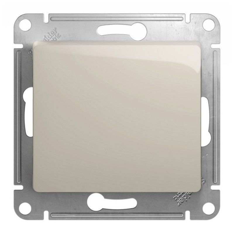 Glossa Молочный Переключатель 1-клавишный Systeme Electric Glossa Молочный GSL000961