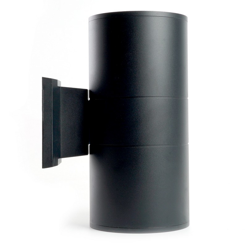 Уличные настенные светильники Светильник уличный светодиодный Feron DH0712 2*18W 3000Lm 2700K черный 48358 