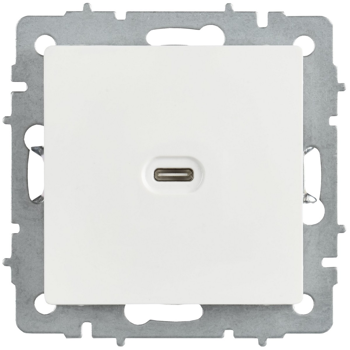 Розетка USB IEK BRITE C 65Вт высокоскор. зар. РЮ12-1-БрБ белый
