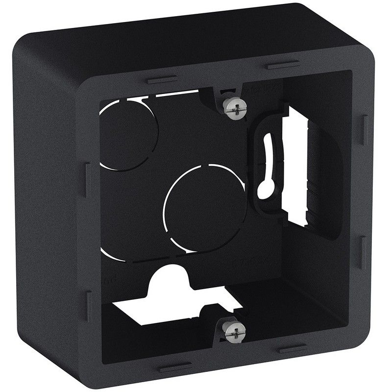 Legrand Inspiria Антрацит Коробка накладного монтажа Legrand INSPIRIA Антрацит 1 пост 673983