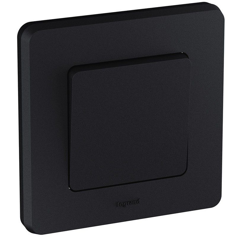 Legrand Inspiria Антрацит Выключатель Legrand INSPIRIA Антрацит одноклавишный 10 AX 250 В 673603
