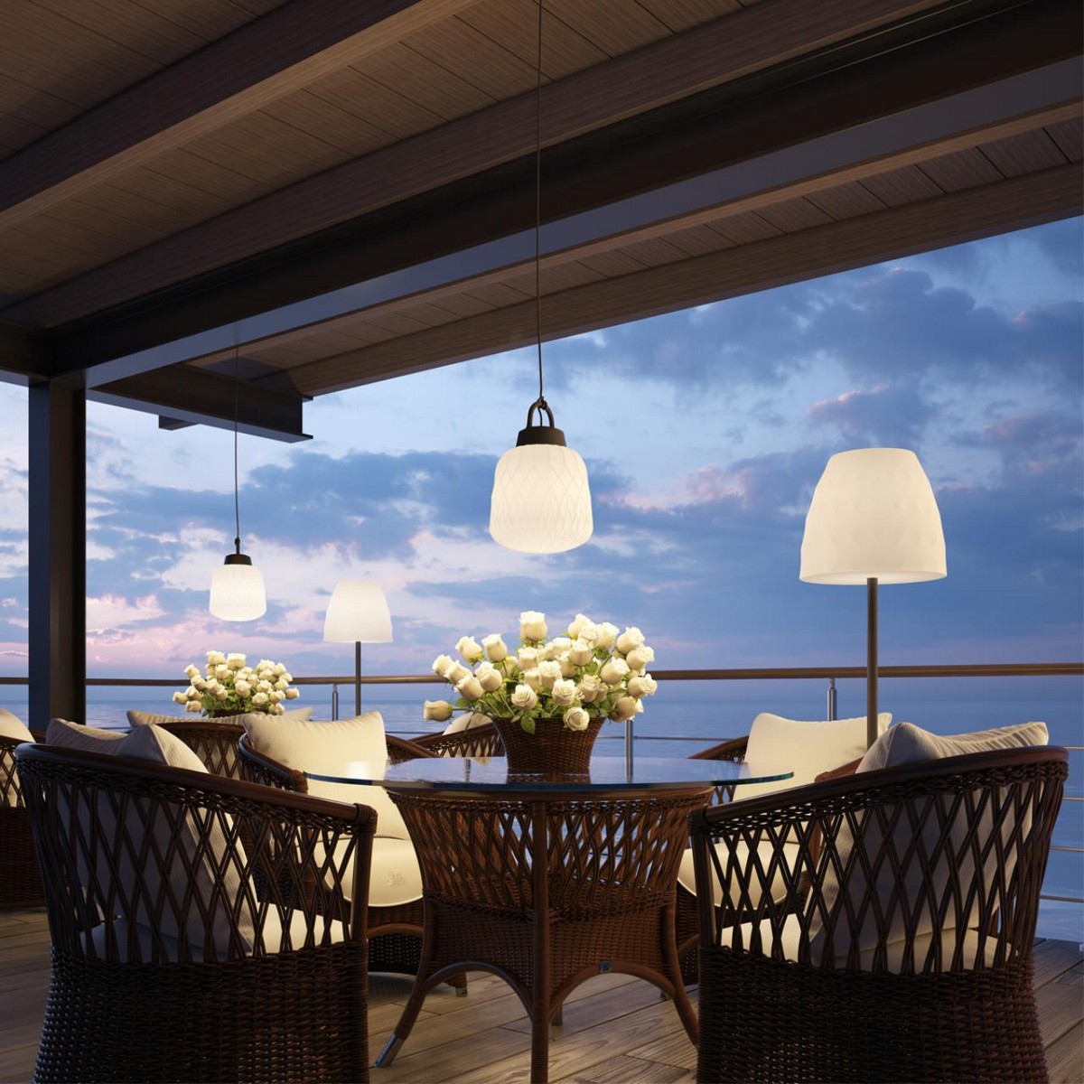 Уличные светильники на цепочке Ландшафтный подвес NOVOTECH 370601 CONTE 