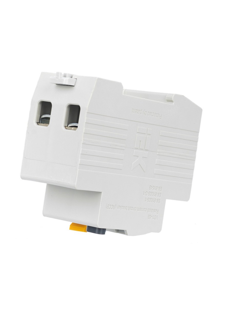 IEK Выключатель дифференциальный IEK KARAT ВД1-63 (УЗО) 2Р 32А 30мА MDV10-2-032-030 