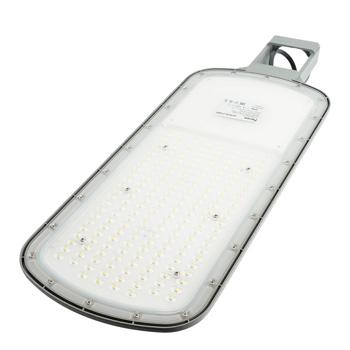 Консольные уличные светодиодные светильники на столб Светодиодный уличный консольный светильник Feron SP3070 150W 5000K серый 51802 