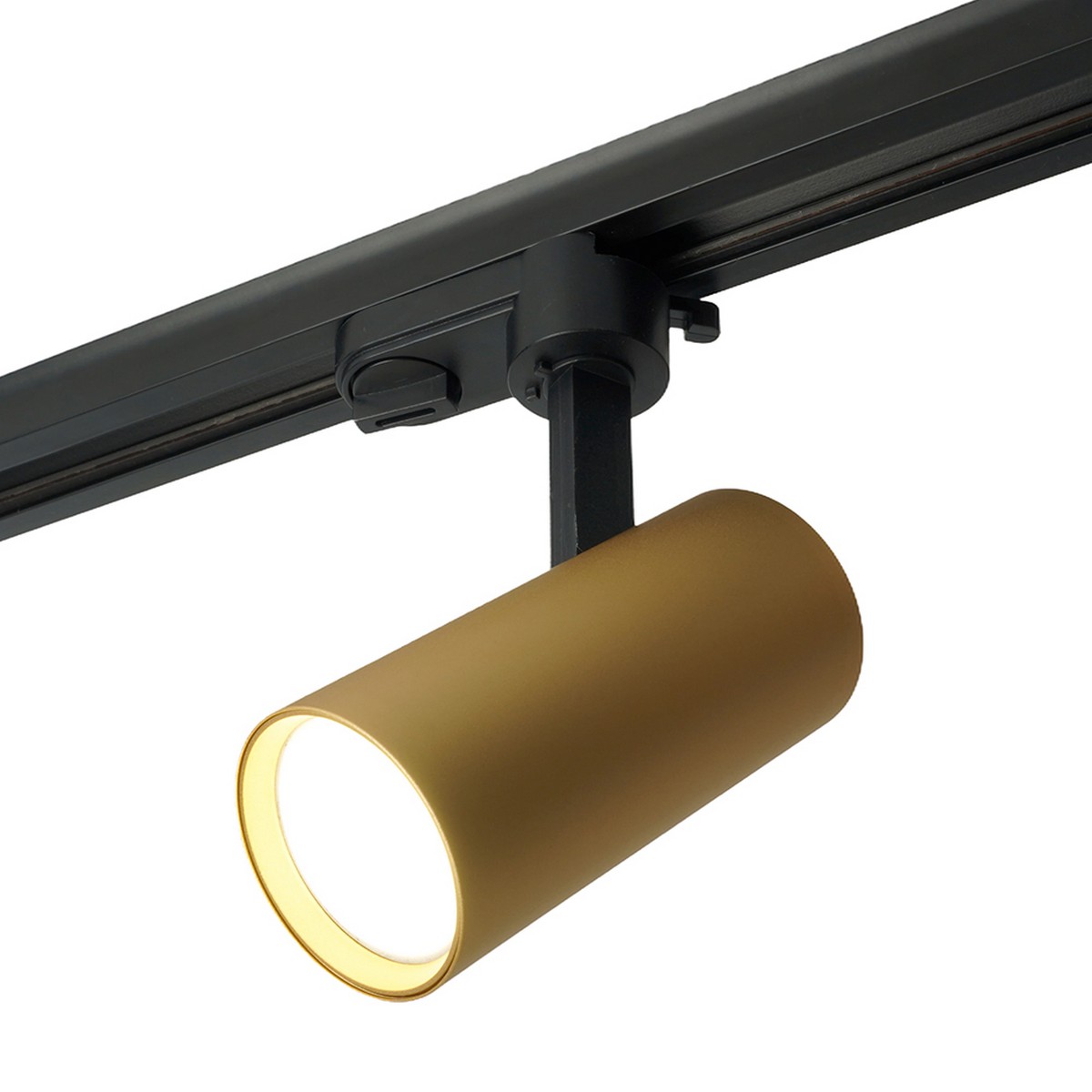 Трековые светодиодные светильники Светильник Feron AL195 трековый однофазный на шинопровод под лампу GU10 золото 48716 
