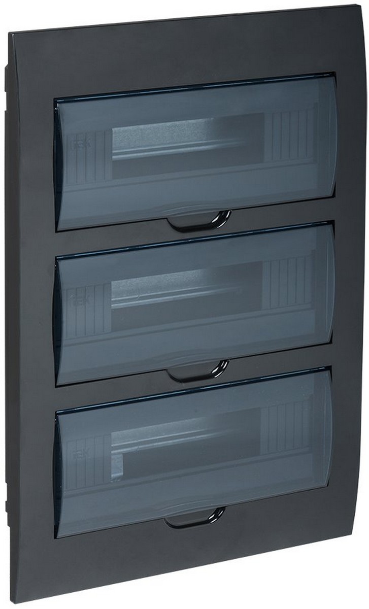 Корпус пластиковый IEK KREPTA 3 ЩРВ-П-36 IP41 черный скрыт.монтаж MKP12-V-36-41-K02