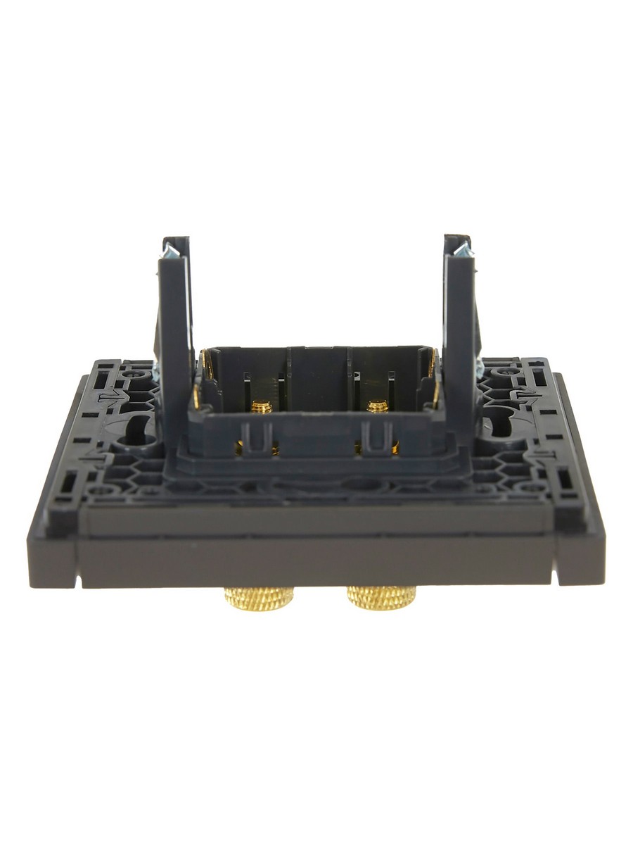 IEK FORTE&PIANO Серый Аудиорозетка IEK FORTE&PIANO Серый 4-мест. FP339