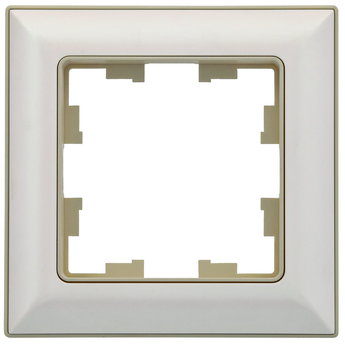 IEK Brite Рамки Рамка IEK BRITE DECOR Жемчуг/беж 3D-форма 1-мест. РУ-1-Бр BR-M12-12-1-K10