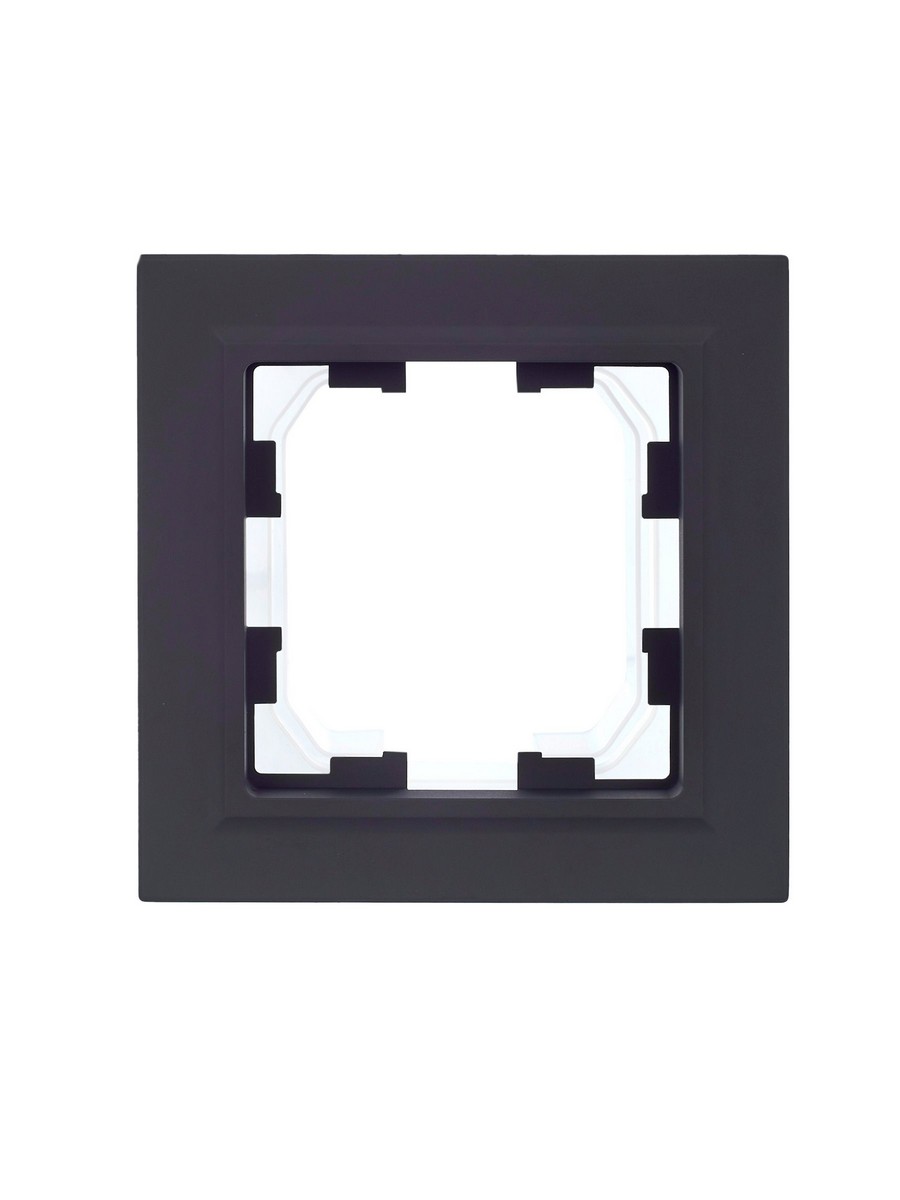 Рамка IEK BRITE 1-местная IP44 РУ-1-БрГ-44 графит BR-M12-44-K53
