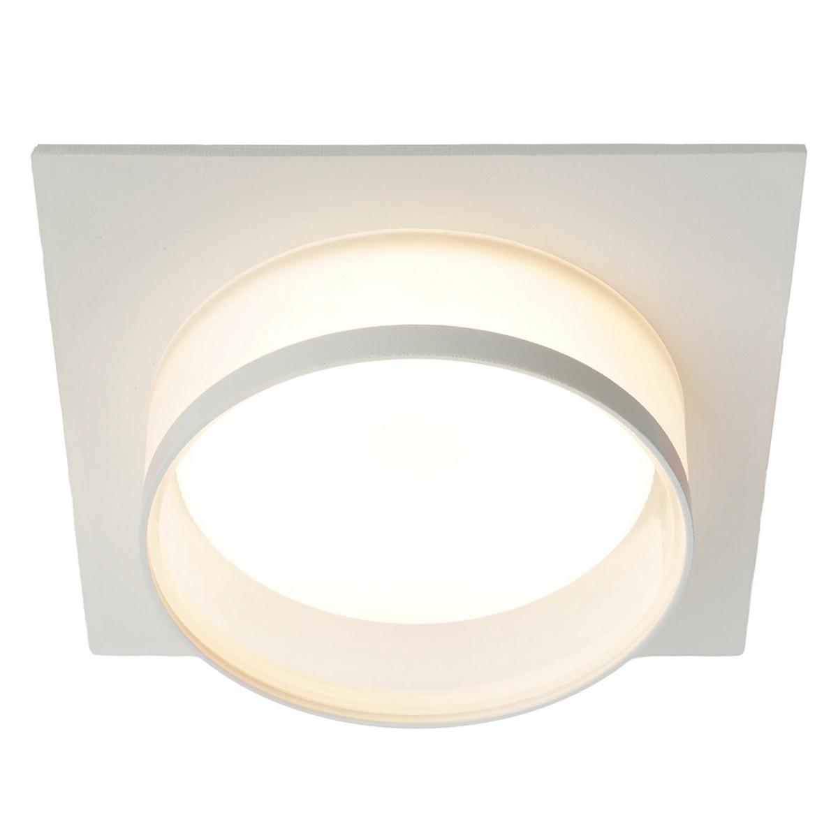 Встраиваемые светодиодные светильники Светильник встраиваемый Feron DL501 потолочный GX53 белый квадрат 51087 