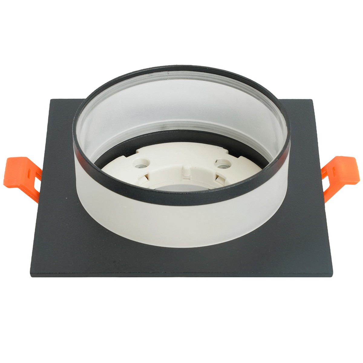 Встраиваемые светодиодные светильники Светильник встраиваемый Feron DL501 потолочный GX53 черный квадрат 51088 