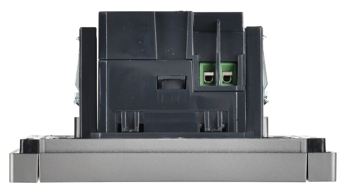 Розетка IEK FORTE&PIANO Сталь USB A+A 3,1А FP549