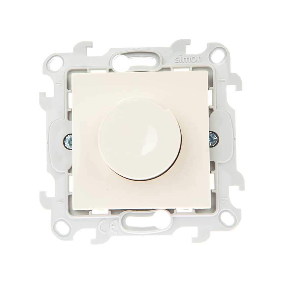Светорегулятор Simon 24 Слоновая кость проходной, 40-450W 2410313-031