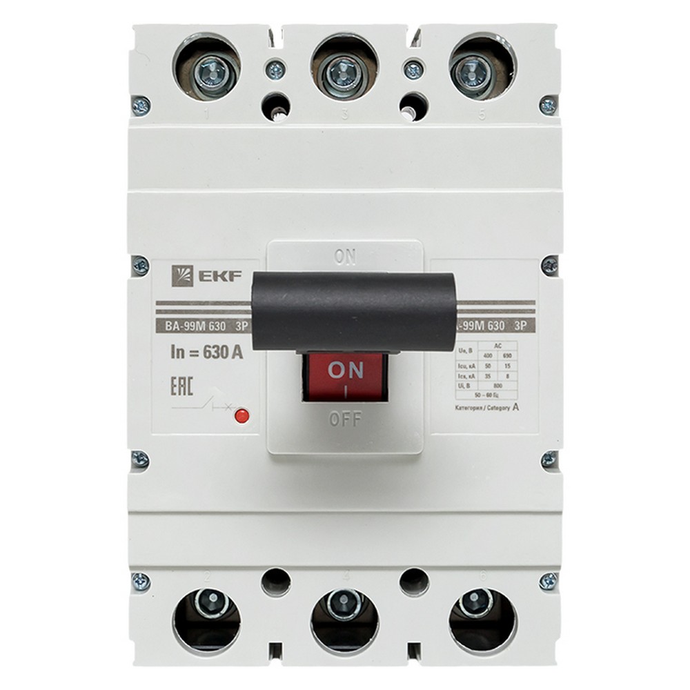 Автоматический выключатель EKF PROxima ВА-99М 630/630А 3P 50кА mccb99-630-630m