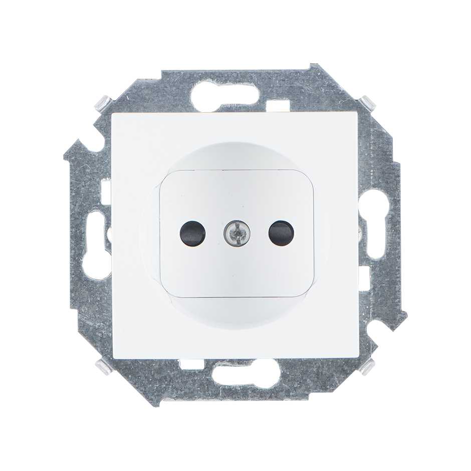 Розетки и выключатели Simon 15 Белый Розетка б/з Simon 15 Белая 16А 1591431-030