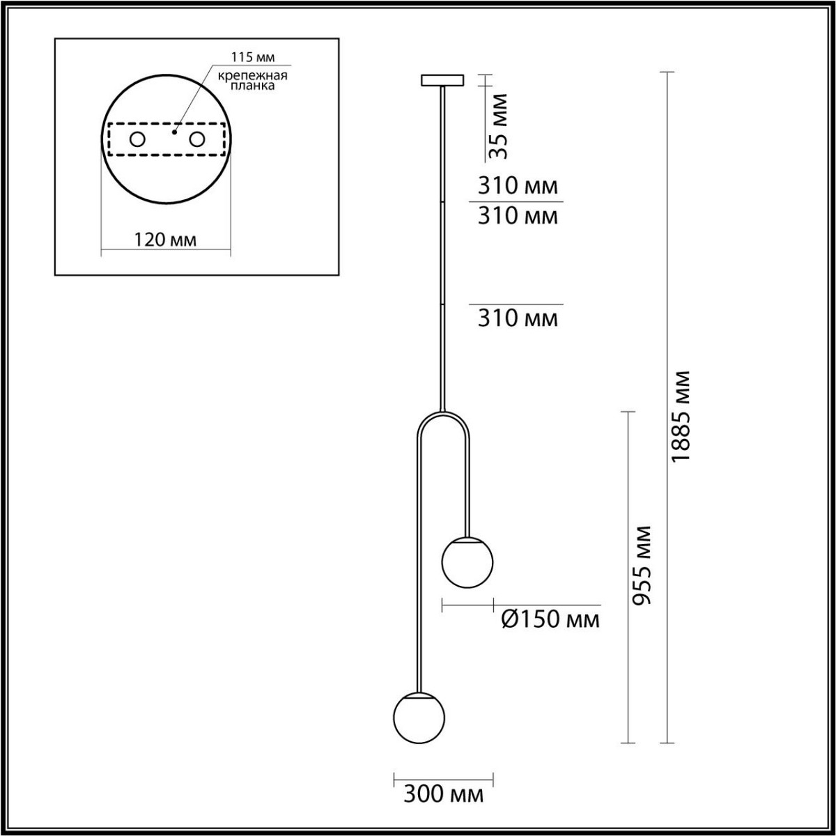 Потолочный светильник ODEON LIGHT 4340/2 AMBI